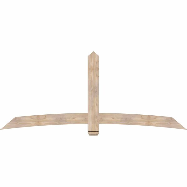 Ekena Millwork Bellingham Smooth Timber Gable Bracket, Douglas Fir, 96"W x 40"H x 5 1/2"D x 5 1/2"F, 10/12 Pitch GBW096X40X0606BEL00SDF - main